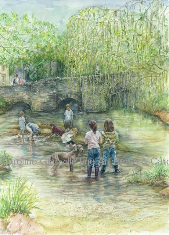messing about in the river, painting by Caroline Glanville