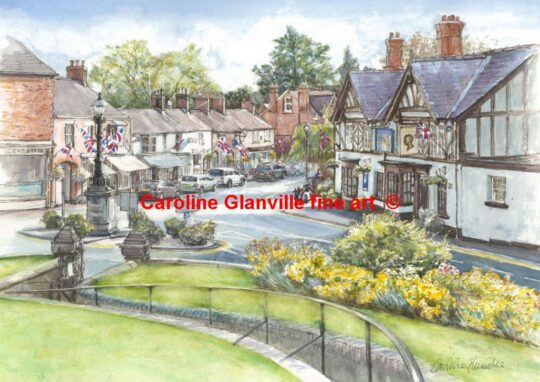 Ref: A1. View of Audlem Cheshire