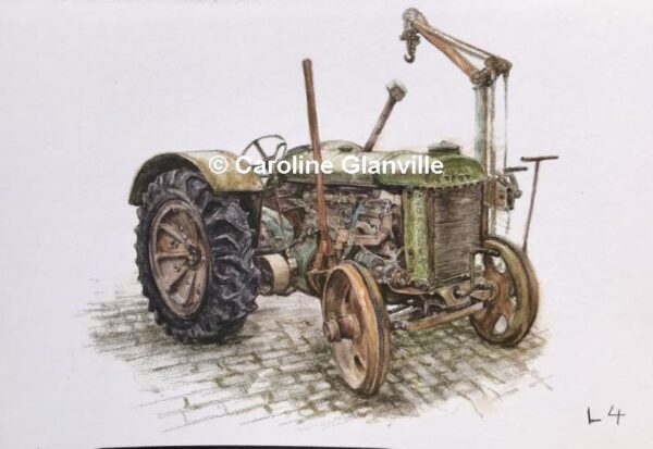 Ref.L4 Vintage Tractor, ‘Fordson’ - Greeting Card
