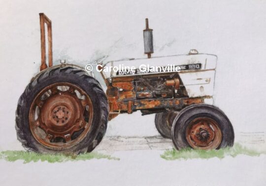 Ref.L5.Vintage Tractor’David Brown’ - Greeting Card