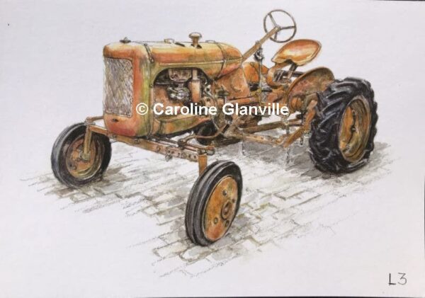 Ref. L3 Vintage Tractor ’Allis Chalmers model B’ - Greeting Card