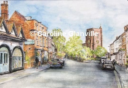 Ref. N6 Lower Bar towards St Nicholas Church Newport