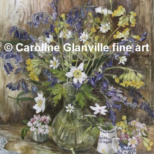 Ref. 99 Spring bluebells & wood anemone