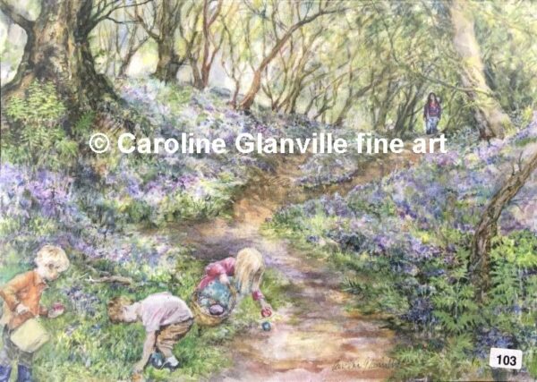 Ref. 103 Easter egg hunt - Greeting Card